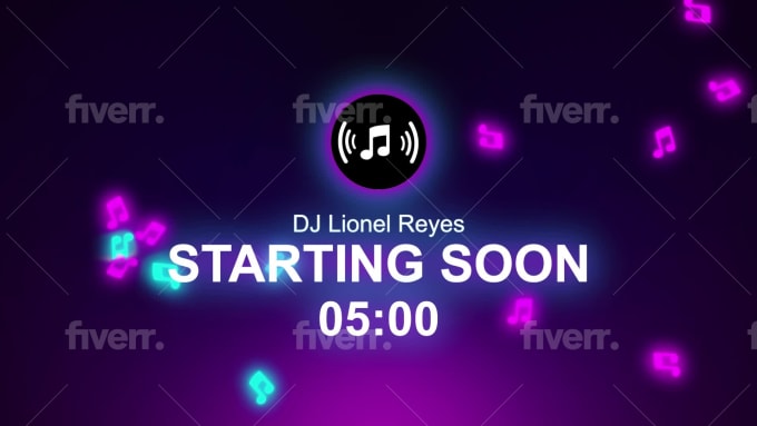 Create countdown timer video for live stream by Endru99