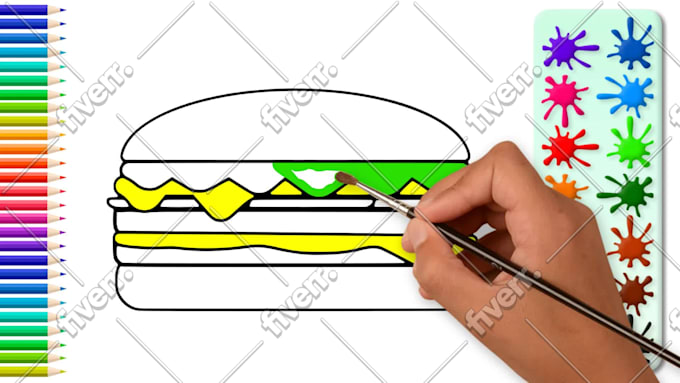 Make 55 simple coloring pages videos for youtube kids by ...
