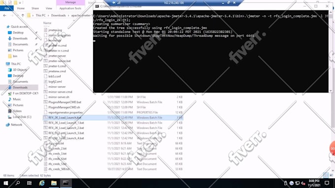 do performance and load testing using jmeter and fiddler