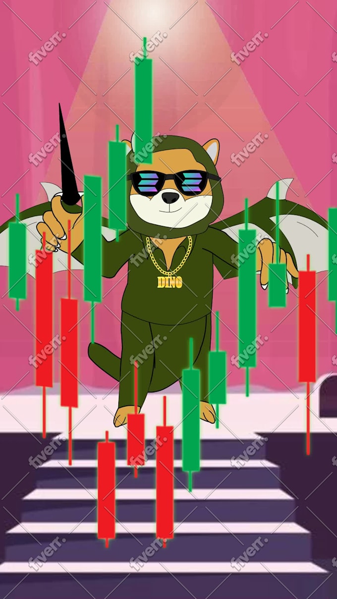 2d music video animation cartoon animation hand drawn 2d anime crypto meme  art by Achdeen | Fiverr