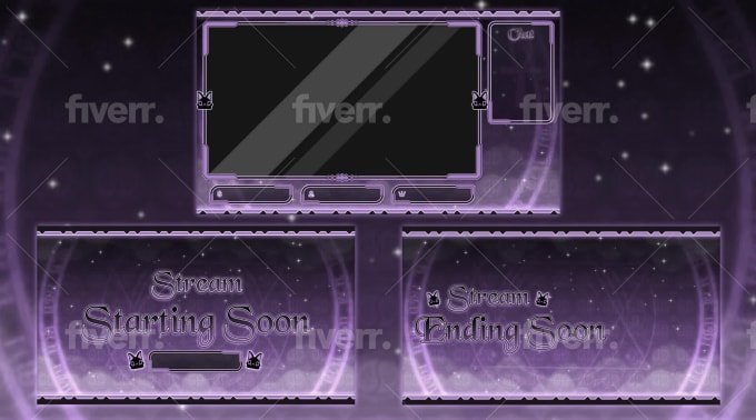 Design Anime Or Vtuber Twitch Youtube Stream Overlays By Antivvibu Fiverr