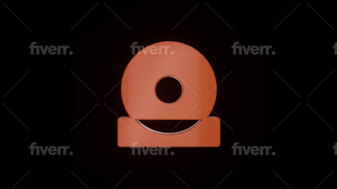 3d round 3d rotating logo animation, spin loop, 360 seamless loop gif  animation by Junaidixiqbal