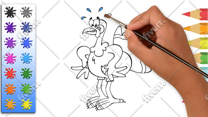 Make 50 glitter coloring pages videos for youtube kids by ...