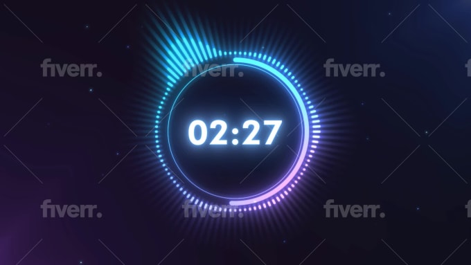 Create countdown timer video for live stream by Endru99
