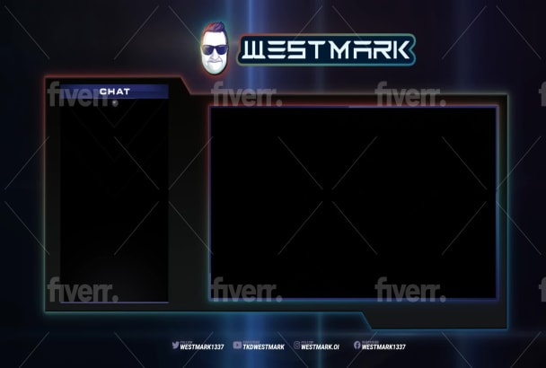 Design Animated Twitch Overlay Facecam Panels Screen For Stream By 