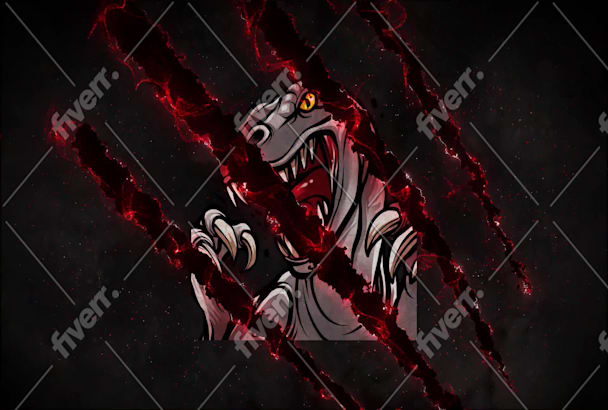 Do claws logo animation for your twitch or mixer channel by Evgeniyart ...