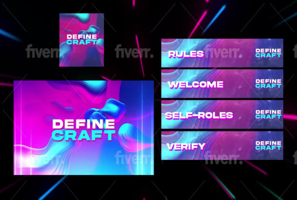 Design discord banner for you server by Edengaming