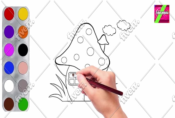 Create Coloring Pages Drawing Video For Youtube Kids By Moh Az80