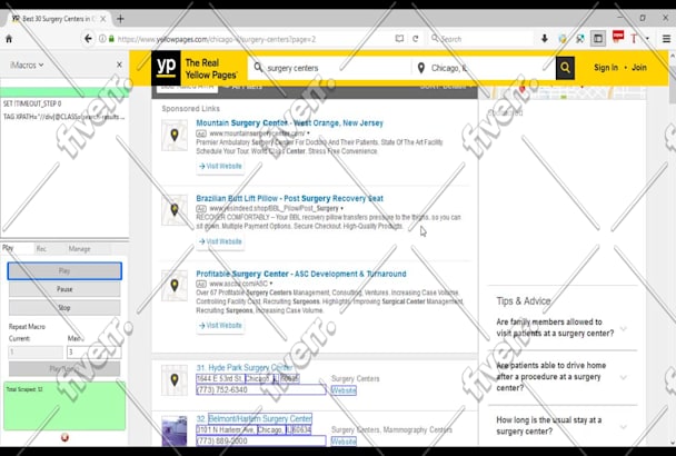 How to write imacros image