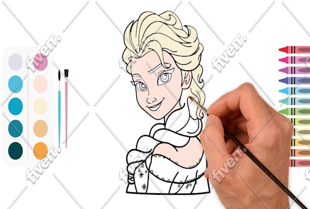 Create Kids Coloring Pages Drawing Video For Youtube Channel