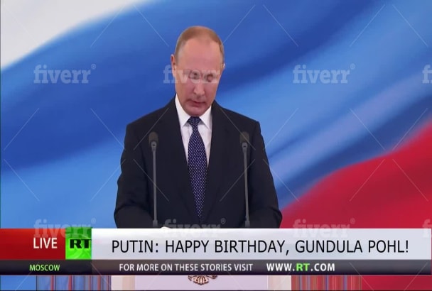 Wish A Happy Birthday From Vladimir Putin By Valtermedia