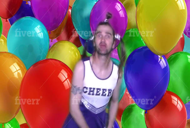 Sing happy birthday in my cheer leading outfit by Youtubefun