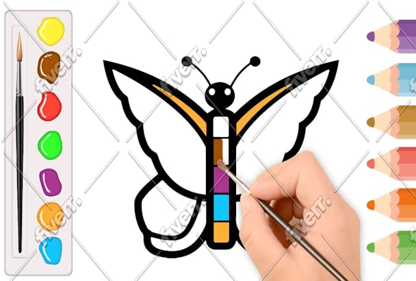 Make Funny Drawing And Coloring Youtube Videos For Kids By Potrait