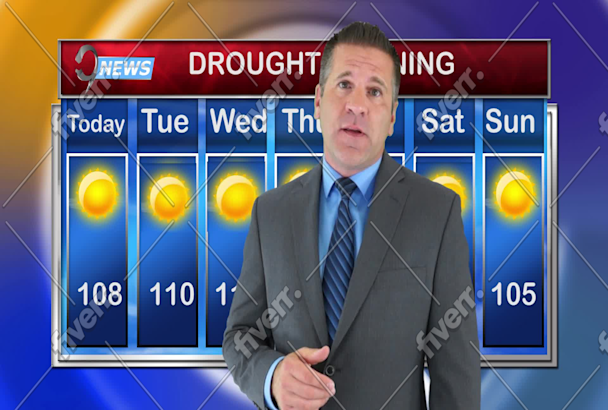 Produce a weather forecast or meteorologist video in 24 hours by ...