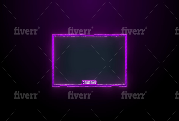 Design animated twitch overlay, panel, facecam for your stream by ...