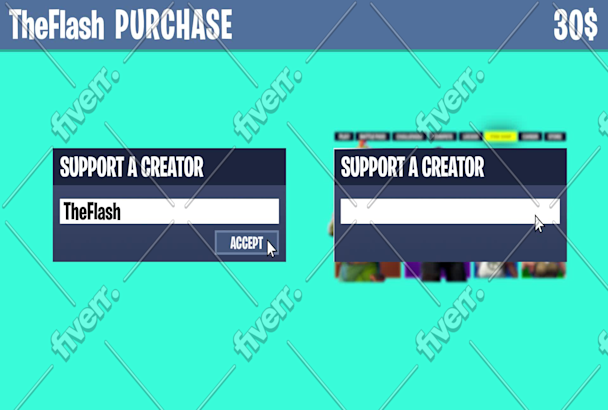 Create fortnite support creator code animation by Imhugoleandro