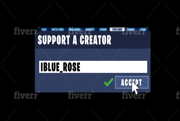 Create a fortnite support creator code animation by Fortnitepenguin