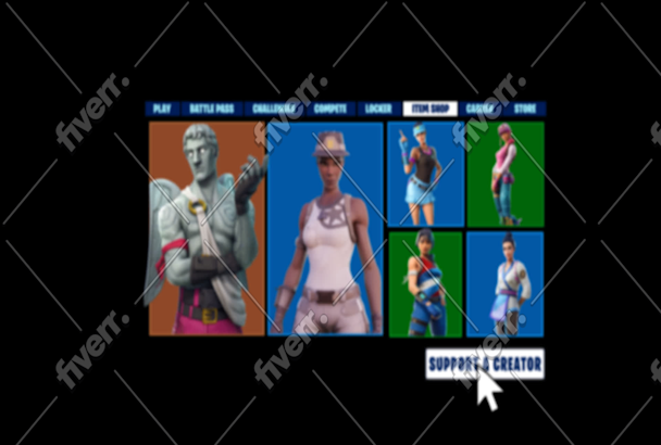 Create a fortnite support creator code animation by Fortnitepenguin