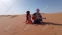 wish you a happy birthday in the sahara desert with a guitar