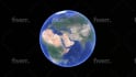 make 3d google earth fly tour video animation at pin location globe zoom in out
