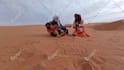wish you a happy birthday in the sahara desert with a guitar