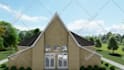 design exterior interior mosque and church with animations