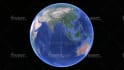 make 3d google earth fly tour video animation at pin location globe zoom in out