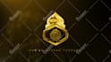 create 3d logo animations particle gold