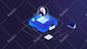 create isometric infographic animation with big discount