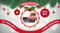 do Christmas Sales Video Promotion with Logo