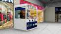 design 3d trade show booth, exhibition stall or stand, expo kiosk