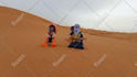 wish you a happy birthday in the sahara desert with a guitar