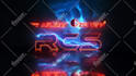 do make cyberpunk neon light metallic glow logo reveal intro animation video