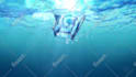 make realistic ocean logo reveal intro