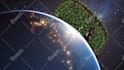 create beautiful 3d animation universal earth intro