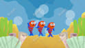 create 2d cute song animation for kids