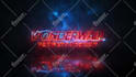do make cyberpunk neon light metallic glow logo reveal intro animation video