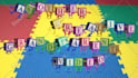 create video for your title with dancing and jumping square blocks