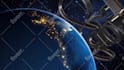create beautiful 3d animation universal earth intro