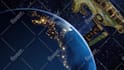 create beautiful 3d animation universal earth intro