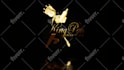 create a custom gold shiny logo anmation intro