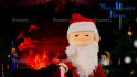 create a santa puppet video message for christmas in english or in spanish