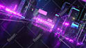 make cyberpunk neon light logo reveal intro