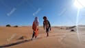 wish you a happy birthday in the sahara desert with a guitar