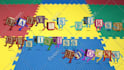 create video for your title with dancing and jumping square blocks