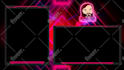 do custom animated twitch, kick or youtube stream overlay pack, transition, logo