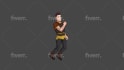 do 2d game character rig and animation in unity