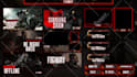 custom design twitch overlay, kick overlay, scene animation