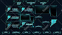 custom design twitch overlay, kick overlay, scene animation