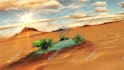 make cool desert logo reveal